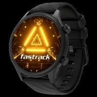 fastrack Optimus 2 Pro Smartwatch with Bluetooth Calling (36.3mm AMOLED Display, IP68 Water Resistant, Black Strap)