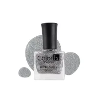 Colour Fx New York Hyper-Gloss Top Coat Holo 172 Nail Polish - Silver