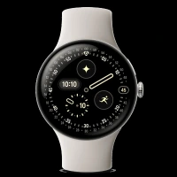 Google Pixel Watch 4 Wi-Fi+Bluetooth Wear OS 6.0 Smartwatch (45mm AMOLED LTPO Display, Qualcomm Snapdragon W5 Gen 2 Cortex-M55, Health Tracking Insights, Porcelain Active Band)