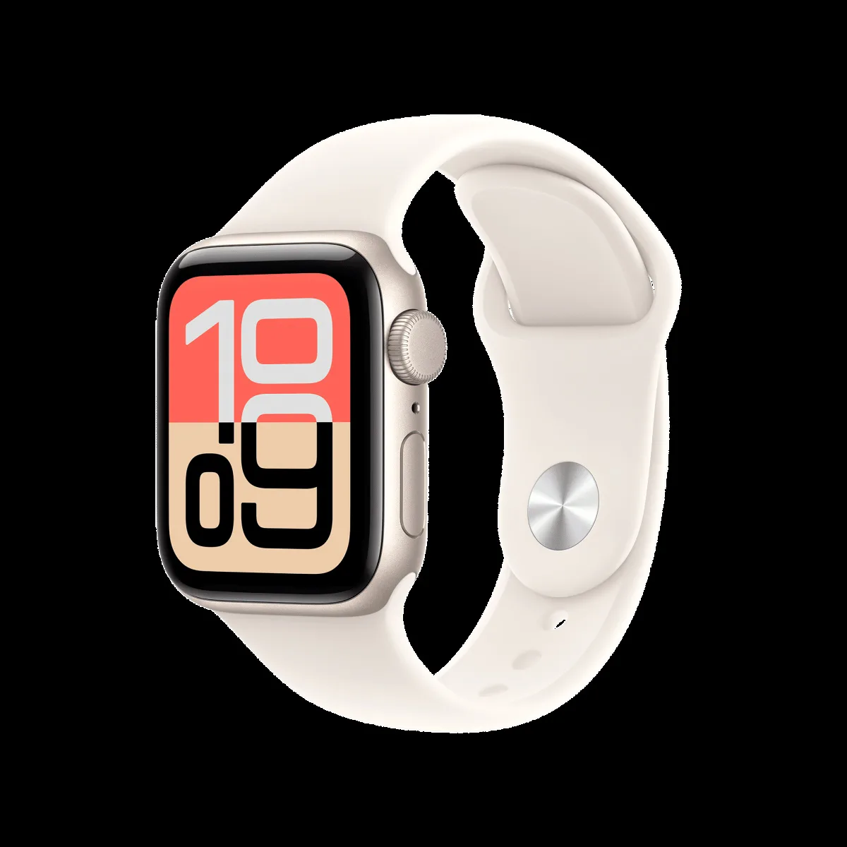 Apple Watch SE 3 GPS with Starlight Sport Band - M/L (40mm Retina LTPO OLED Display, Starlight Aluminium Case)