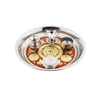 Gokul Stainless Steel Small Pooja Thali