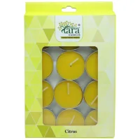 Tara Candles Scented T-light Candle (Citrus) - Pack of 12