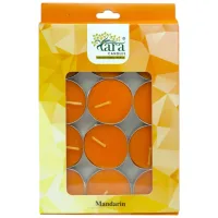 Tara Candles Scented T-light Candle (Mandarin) - Pack of 12