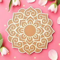 House Of Festivals MDF Circular Rangoli Stencil - 15 Inch