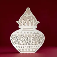 House Of Festivals MDF Kalash Rangoli Stencil - 12 Inch