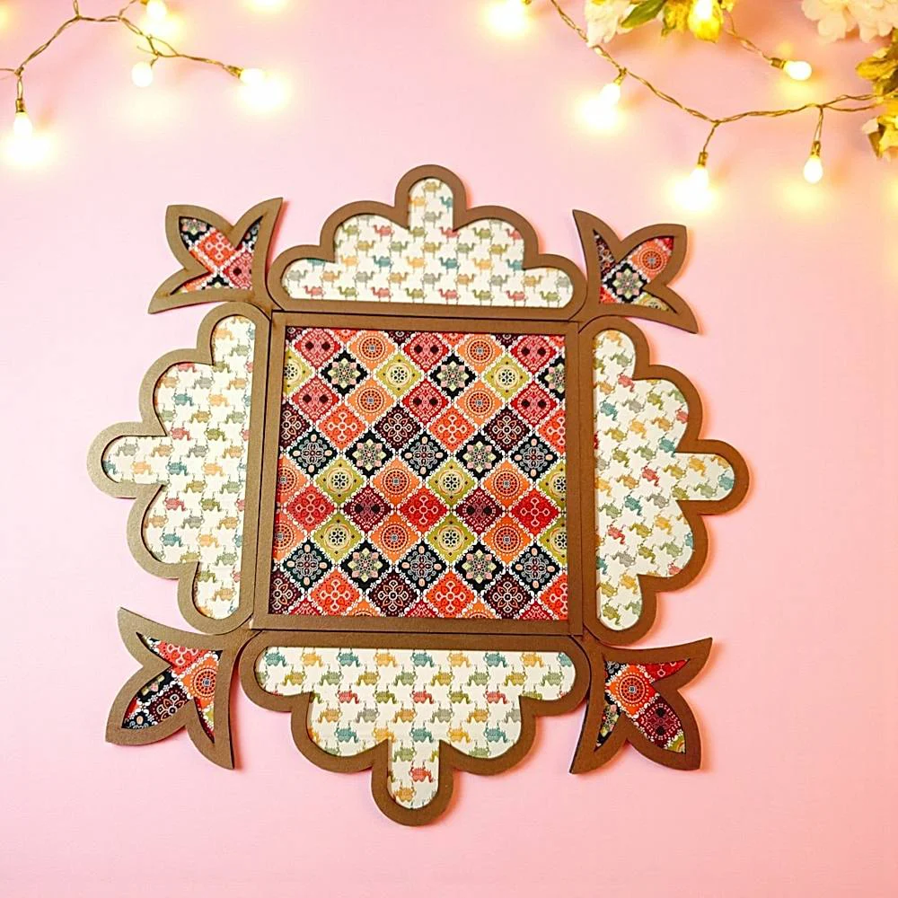 House Of Festivals MDF Designer Rangoli - 15 Inch