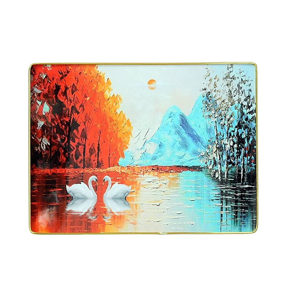 Landscape With Duck Resin Laminated Photo Frame ( 12 X 16 Inch )