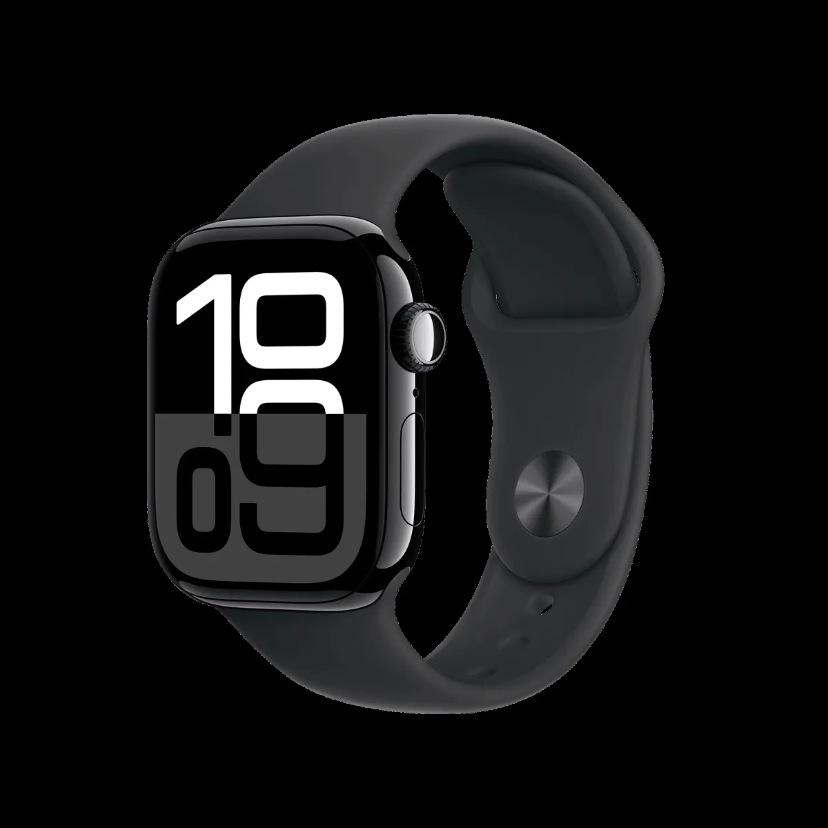 Apple Watch Series 10 GPS+LTE with Sport Band - S/M (42mm Retina LTPO3 OLED Display, Jet Black Aluminium Case)