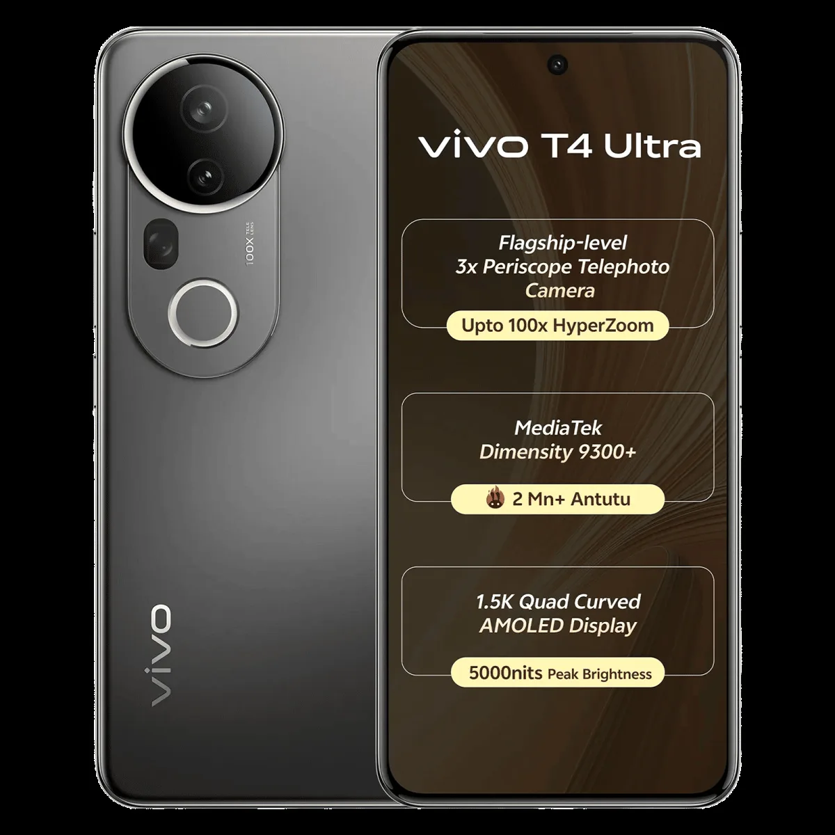 vivo T4 Ultra 5G (8GB RAM, 256GB, Meteor Grey)
