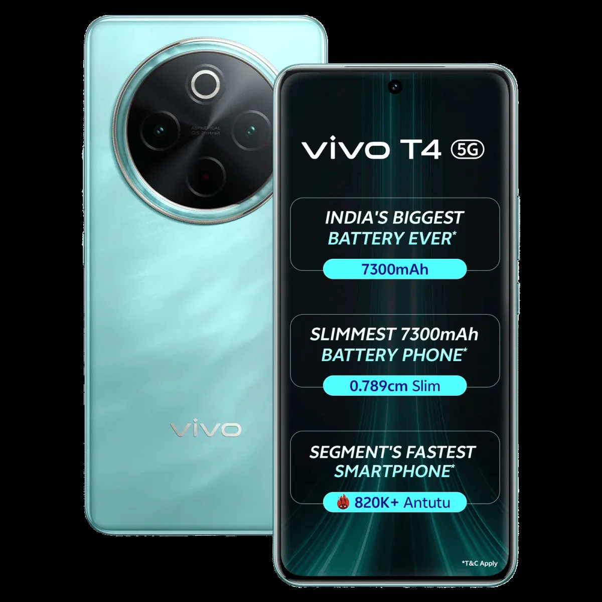 vivo T4 5G (12GB RAM, 256GB, Emerald Blaze)