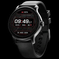 boAt Lunar Discovery Smartwatch with Bluetooth Calling (35mm HD Display, IP67 Water Resistant, Active Black Strap)