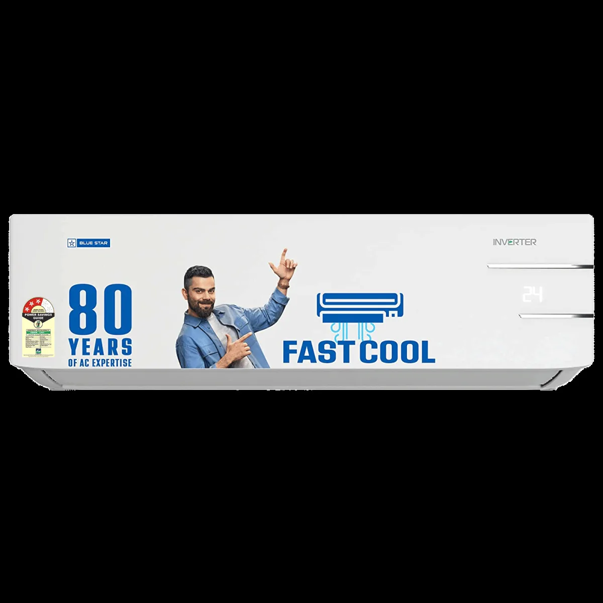 Blue Star Y Series 5 in 1 Convertible 1.5 Ton 3 Star Inverter Split AC with Self Diagnosis (Copper Condenser, ID318YKU)