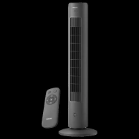 PHILIPS 5000 Series Bladeless 2230 m3/hr Air Delivery Tower Fan with Remote (Quiet Sleep mode, Black)