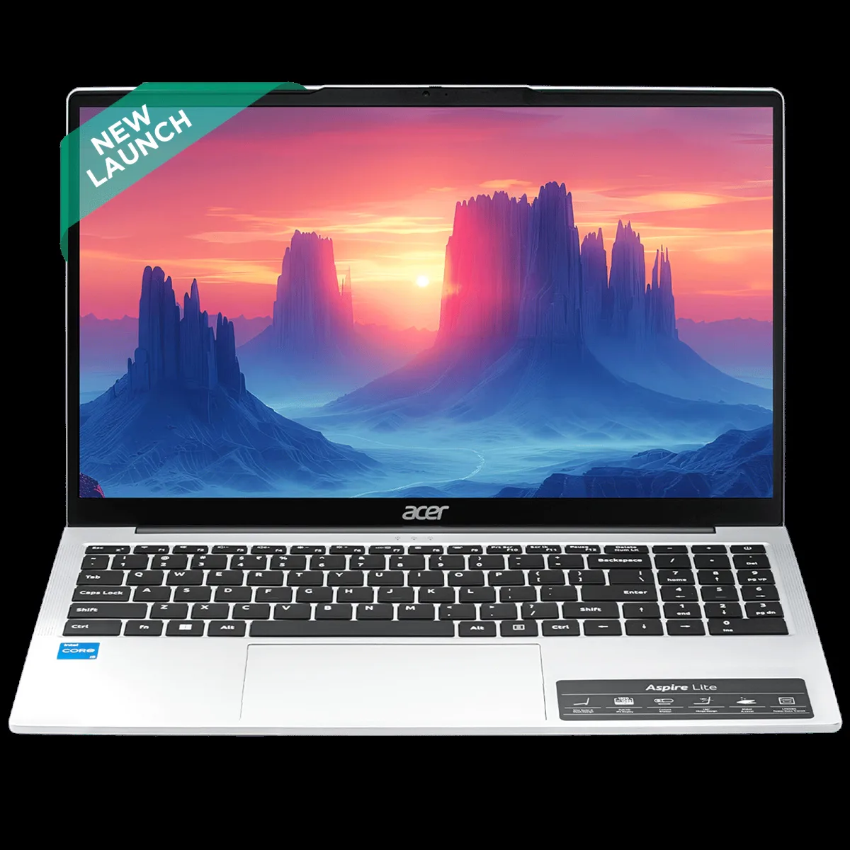 Acer Aspire Lite Intel Core 5 Laptop (16GB, 512GB SSD, Windows 11 Home, 15.6 inch FHD IPS Display, MS Office, Silver, 1.7 KG)