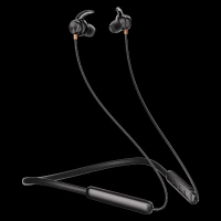 Itel N35 PRO IEB-35 Neckband (IPX5 Water Resistant, 10mm Bass Boost Driver, Black)