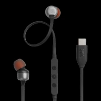 JBL T310C Wired Earphone with Mic (USB Type-C Connector, In Ear, Black)