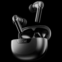 boAt Airdopes 300 TWS Earbuds with AI Environmental Noise Cancellation (IPX4 Water Proof, Splash & Sweat Resistance, 50 Hours Playback, Gunmetal Black)