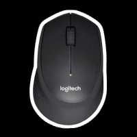logitech M331 Plus 2.4GHz Wireless Optical Mouse with Silent Click Buttons (1000 DPI, Plug & Play, Black)