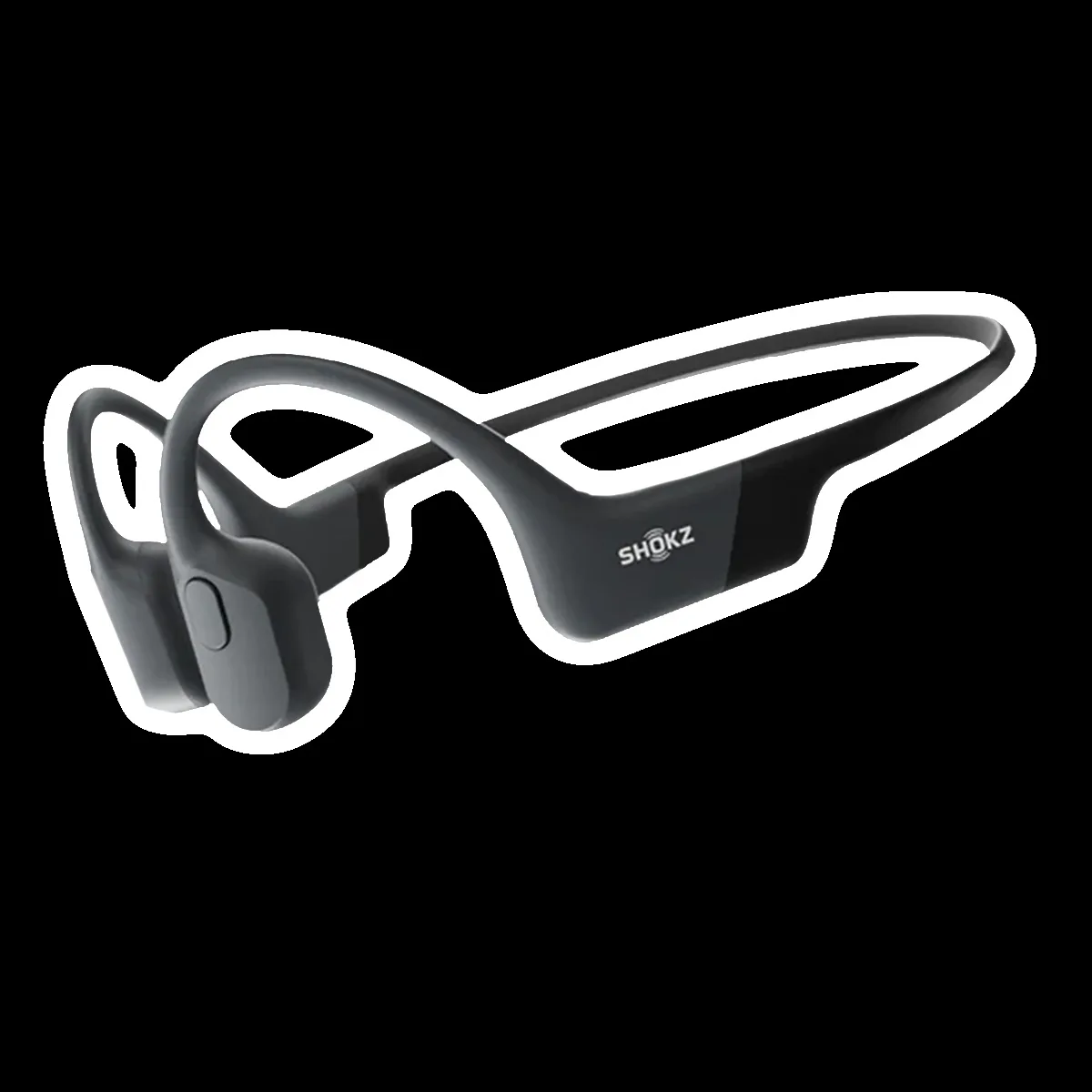 SHOKZ OpenRun Bone Conduction Bluetooth Headphone with Noise Isolation (IP67 Waterproof, 8 Hours Playtime, Black)