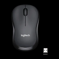 logitech M221 Wireless Optical Mouse with Silent Click Buttons (1000 DPI, Ambidextrous Design, Black)