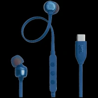 JBL T310C Wired Earphone with Mic (USB Type-C Connector, In Ear, Blue)