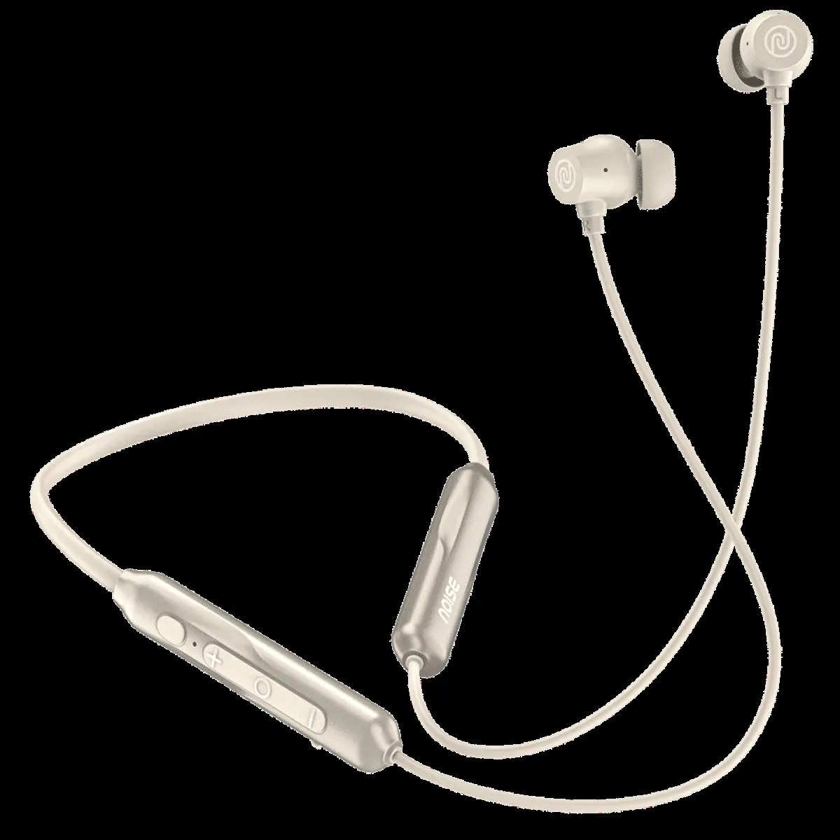 noise Airwave Pro Neckband with Active Noise Cancellation (IPX5 Water Resistant, Instacharge, Metallic Beige)