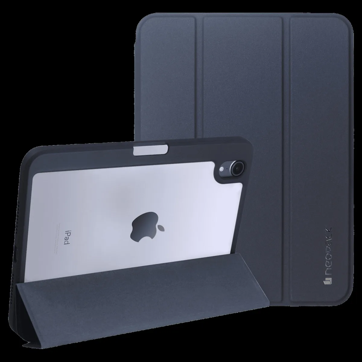 neopack Delta TPU Back Case for Apple iPad (All Gen) (With Pencil Holder, Midnight Blue)