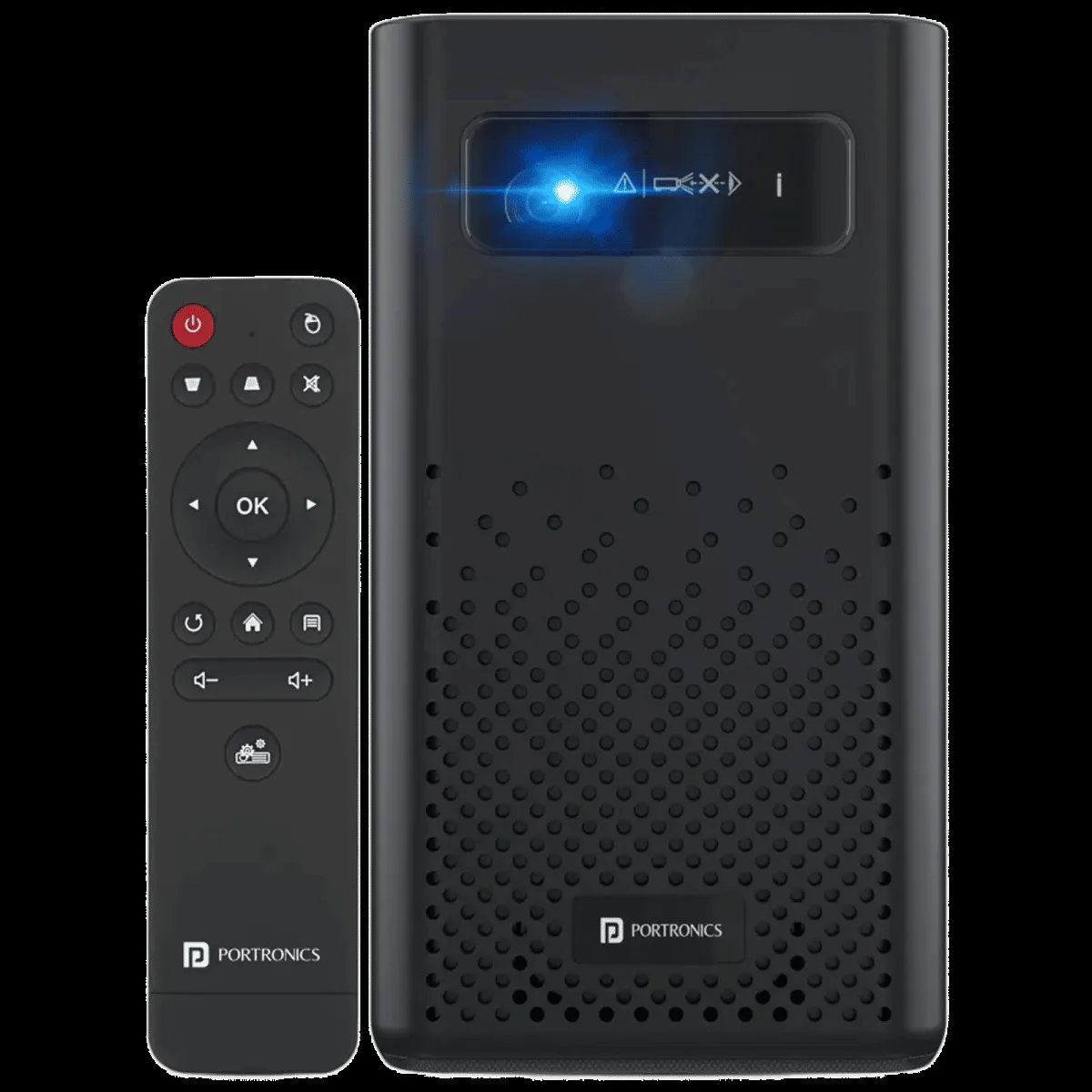 Portronics Pico 11 Ultra HD 4K LED Projector With Remote (840 Lumens, WiFi, Black)