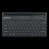 stuffcool BK-720 Rechargeable Bluetooth Wireless Keyboard with LED Indicator (Multi Device Connection, Black)