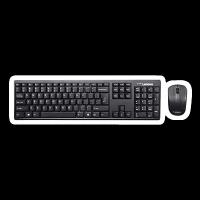 Lenovo 100 Wireless Keyboard & Mouse Combo (106 Keys, 1000 DPI, Spill Resistant, Black)