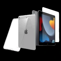 ESSE Duro TPU Back Cover and Screen Protector for Apple iPad 10.2 Inch (Microdot Technology, Transparent)