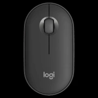 logitech Pebble Mouse 2 Wireless Optical Mouse with Silent Click Buttons (1000 DPI, Ultra Portable, Tonal Graphite)