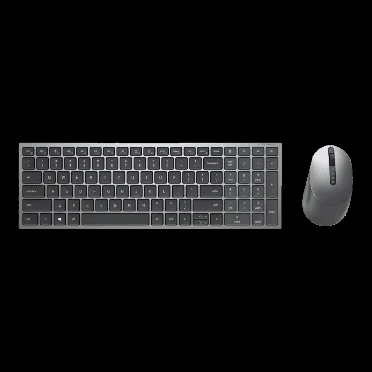 DELL KM7120W Wireless Keyboard & Mouse Combo (1600 DPI, Movement Detection Technology, Titan Grey)