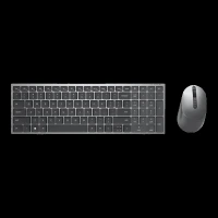 DELL KM7120W Wireless Keyboard & Mouse Combo (1600 DPI, Movement Detection Technology, Titan Grey)