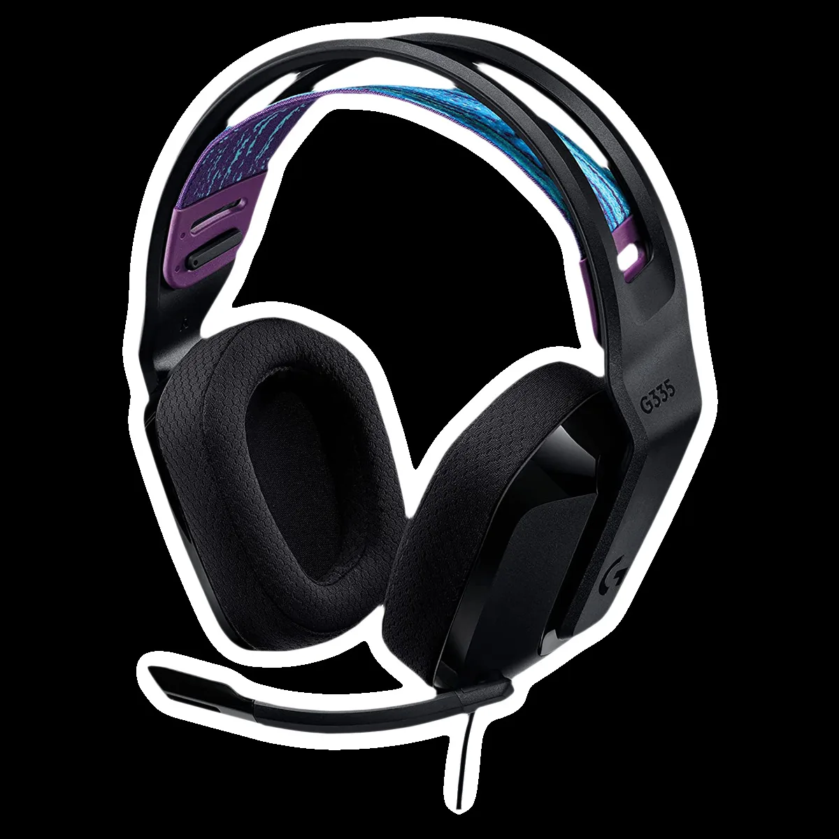 logitech G335 981-000979 Wired Headphone with Mic (Over Ear, Black)