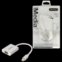 PROFIGOLD PROM201 PVC 0.2 Meter Mini DisplayPort to VGA Video Display Cable (Double Shielded Cable, White)