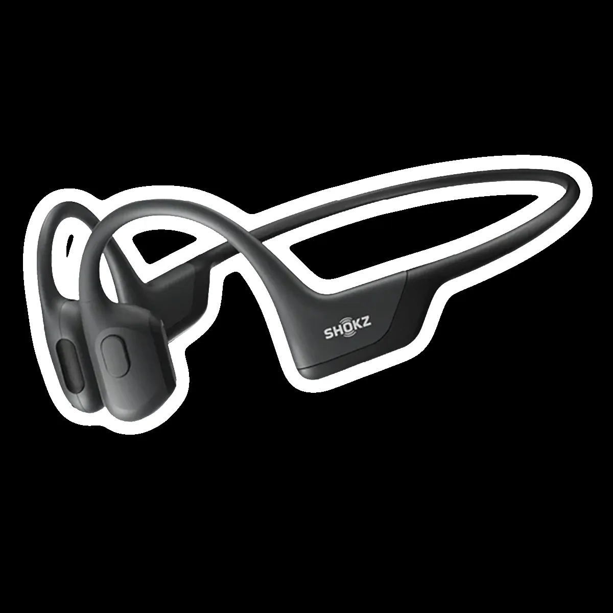 SHOKZ OpenRun Pro Bone Conduction Bluetooth Headphone with Noise Isolation (IP55 Water Resistant, Premium Sound, Black)