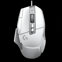 logitech G502 X Wired Optical Gaming Mouse (25600 DPI Adjustable, Dual-Mode Scroll Wheel, White)