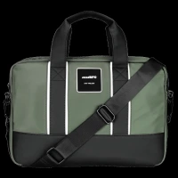 soundREVO Polyester, PU Fabric Laptop Business Messenger Bag for 14 Inch Laptop (6.91 L, Water Resistant, Green)