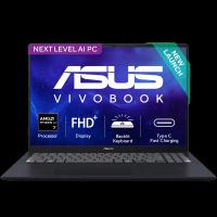 ASUS Vivobook 16 AMD Ryzen AI 7 Thin and Light Laptop (16GB, 512GB SSD, Windows 11 Home, 16 inch WUXGA IPS Display, MS Office Home 2024, Quiet Blue, 1.88 KG)