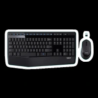 logitech MK345 Wireless Keyboard & Mouse Combo (1000 DPI, Spill Resistant, Black)