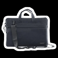 neopack Svelte Nylon, Fabric Laptop Sling Bag for 13.3 & 14.2 Inch Laptop (Lightweight, Navy Blue)
