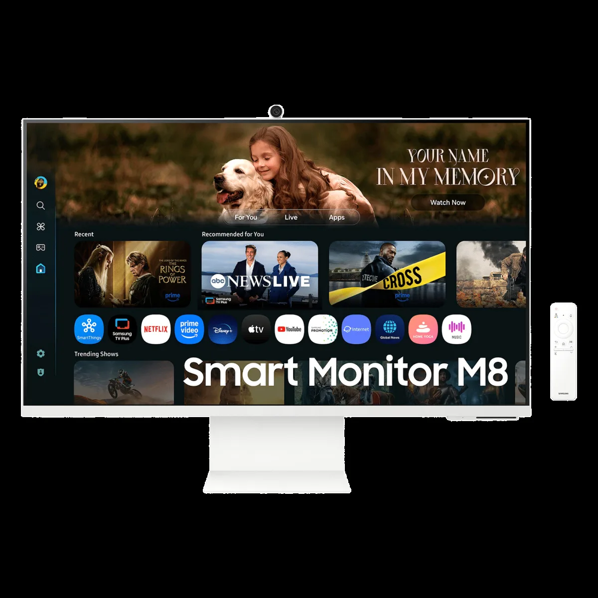 SAMSUNG M8 80 cm (32 inch) 4K Ultra HD VA Panel LED Ultra Wide Height Adjustable Monitor with Flicker-Free Technology