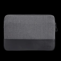 HYPHEN ESSE 301 Fabric, Polyester Laptop Sleeve for 13.3 Inch Laptop (Stylish Design with Carry Strap, Black)