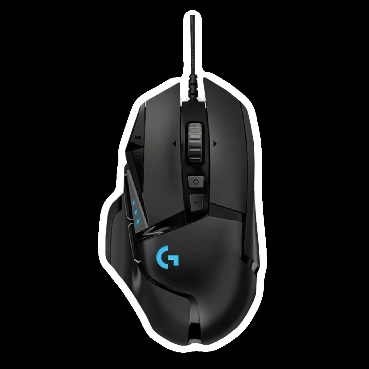 logitech G502 Hero Wired Optical Gaming Mouse (25600 DPI Adjustable, Lightsync RGB, Black)