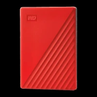 Western Digital My Passport 2TB USB (3.2) Portable Hard Disk Drive (Automatic Backup, Red)