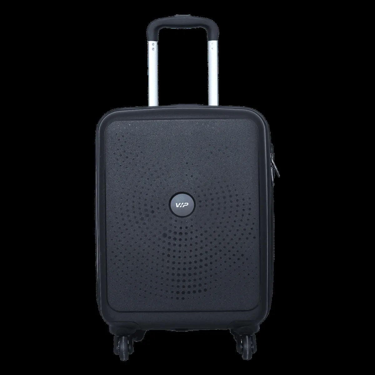VIP Fiesta Strolly55 360JBK Polypropylene Trolley Bag (4 Wheels, FIESIS55JBK, Black)