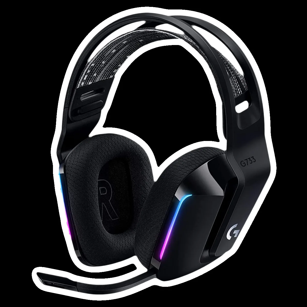 logitech G733 981-000867 Bluetooth Gaming Headphone (29 Hours Playback, Over Ear, Black)