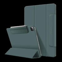 Hyphen VERSO Polyurethane Folio Case for Apple iPad Pro 12.9 Inch (3rd, 4th & 5th Gen) (Built-in Magnet, Midnight Green)