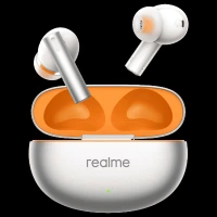 realme Buds Air 6 RMA2402 TWS Earbuds with Active Noise Cancellation (IP55 Water Resistant, Fast Charging, Flame Silver)